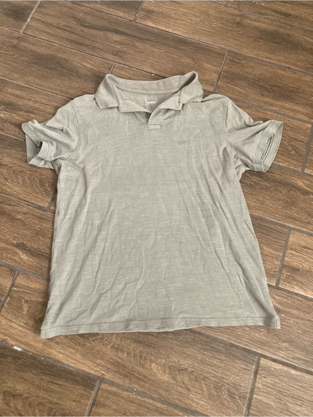 Grey polo shirt